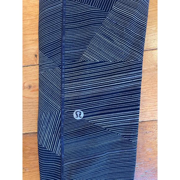 Lululemon Hi-Rise Wunder Under Etch Hail Midnight Navy Ankle Length Size 4‎ - Picture 5 of 7
